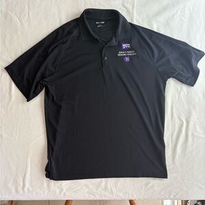 Men’s Black TCU Sports Polo